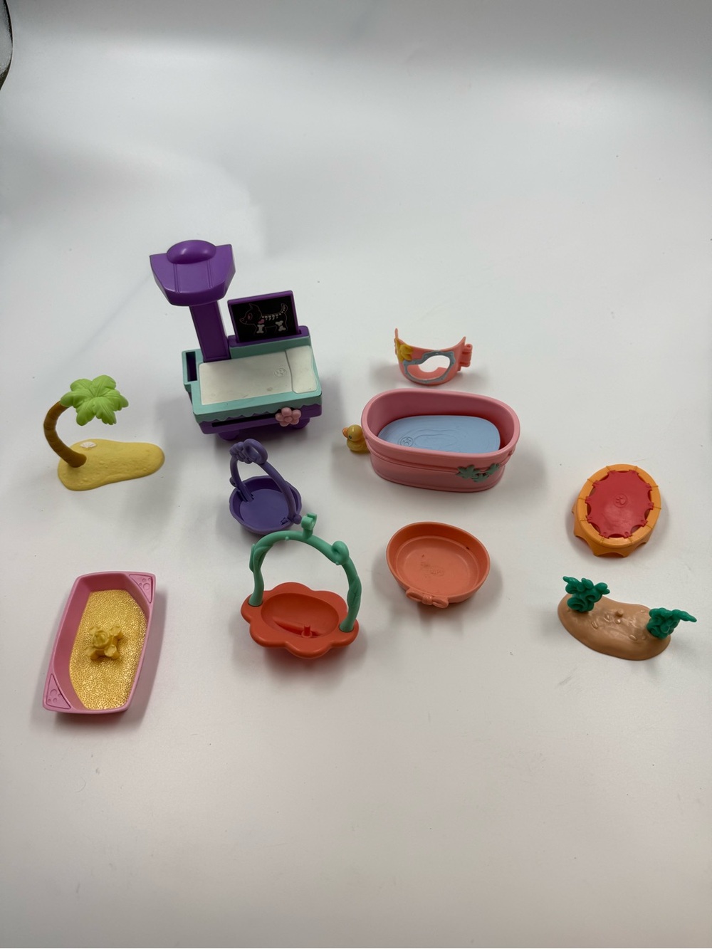 Various littlest pet shop perch bed etc x 10